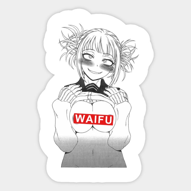 Himiko Toga Boobs Waifu - Anime Sticker by CalvertSheik